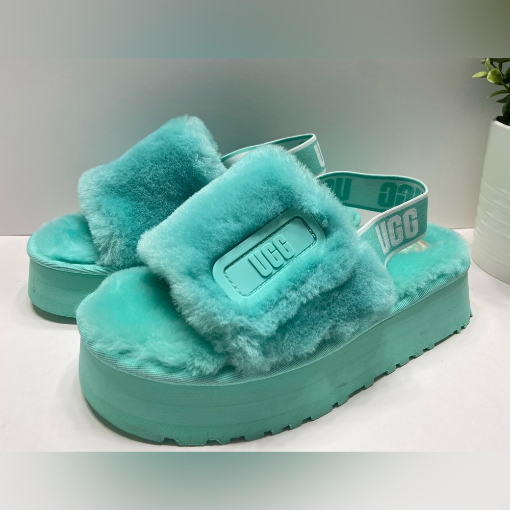 UGG Aqua Fluffy Platform Sandals